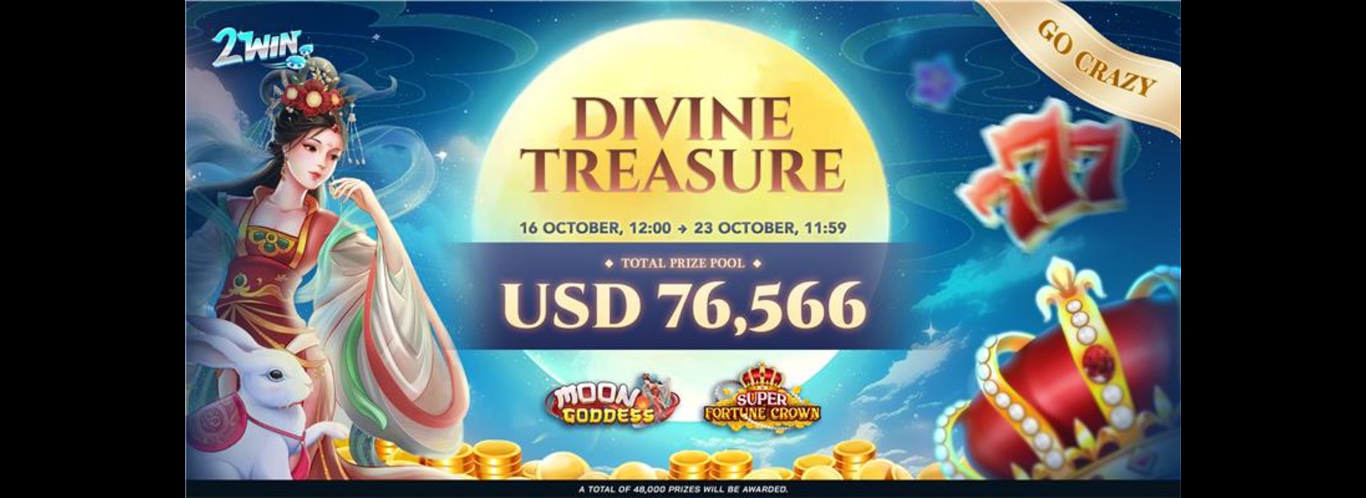 🔔Divine Treasure : 2win Go-Crazy Competition